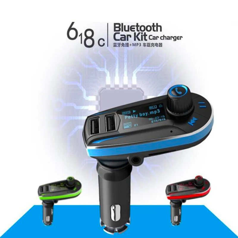 3-в-1 Car Kit MP3 плеер fm-передатчик Bluetototh автомобильный модулятор радио Bluetooth двойной Порты и разъёмы автомобиля Зарядное устройство для IPhone для samsung
