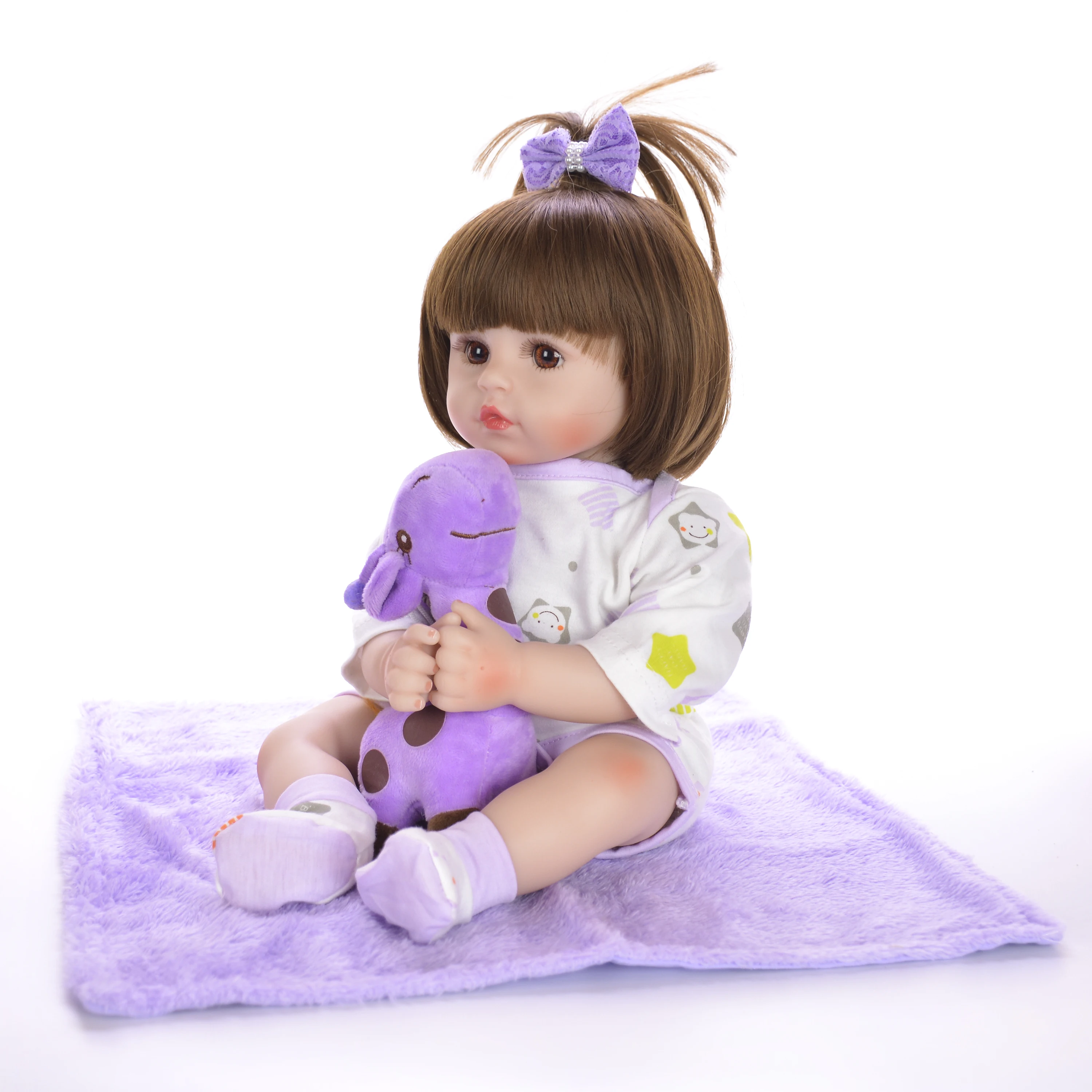 KEIUMI Реалистичная кукла Reborn 18 &quotМягкая силиконовая виниловая Кукла Baby Doll Девушка