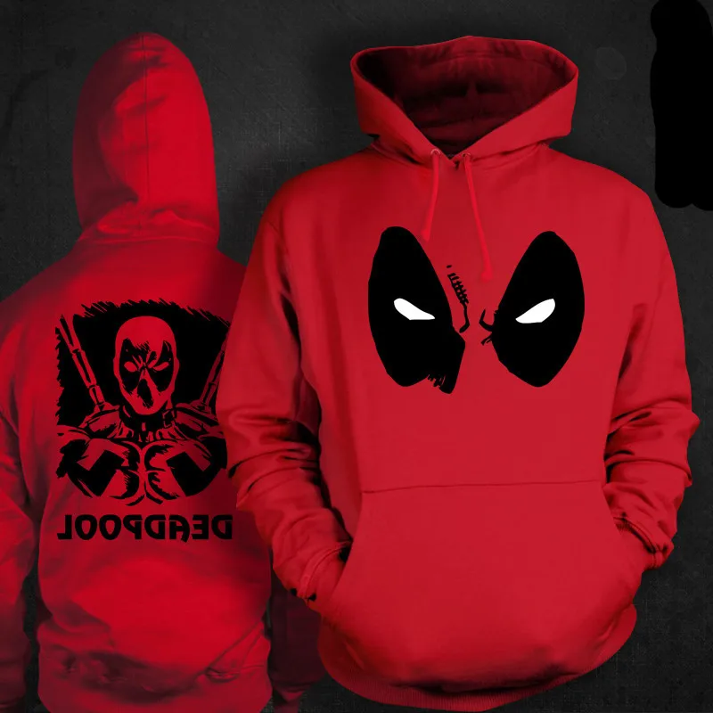 Высокое качество Дэдпул Толстовка мужская на молнии Женский костюм для косплея