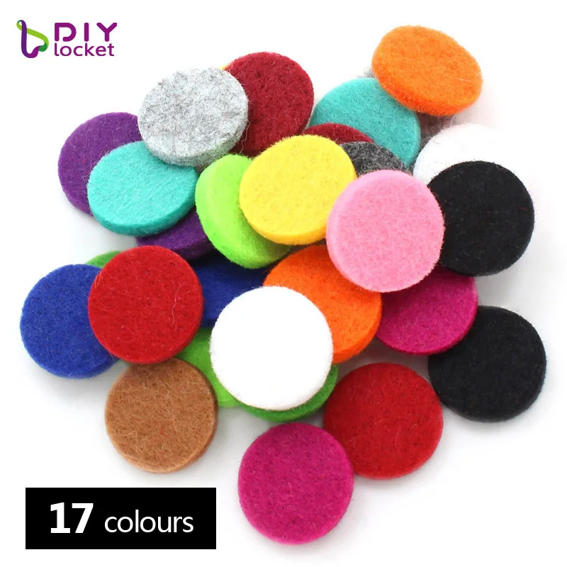 100 шт./лот 17 мм подушечки для ароматерапии подходят 25 диффузор эфирного масла