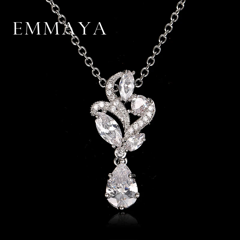 Весеннее ожерелье Emmaya 2017 кулон женское с кристаллами циркония класса ААА