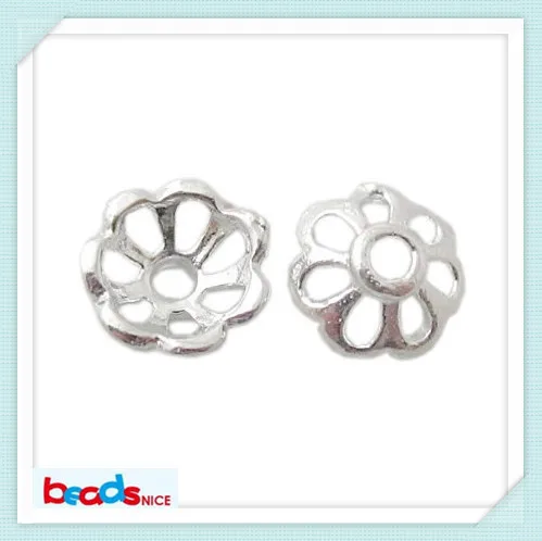 

Beadsnice ID24315 new unique 925 silver flower end bead caps wholesale diy jewelry making supplies for bracelet