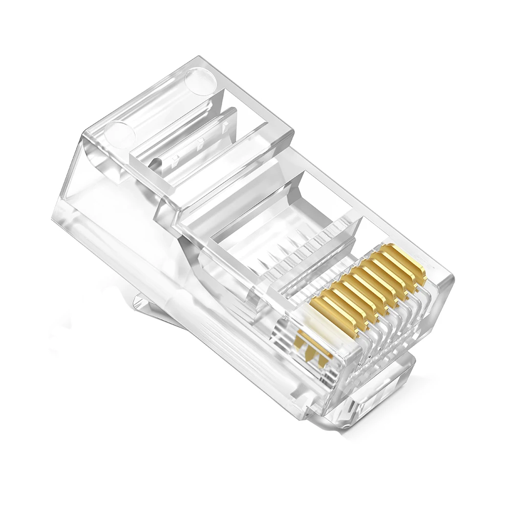 Сетевой Кабельный адаптер 8Pin с прозрачными головками Rj45 неэкранированный utp Cat5