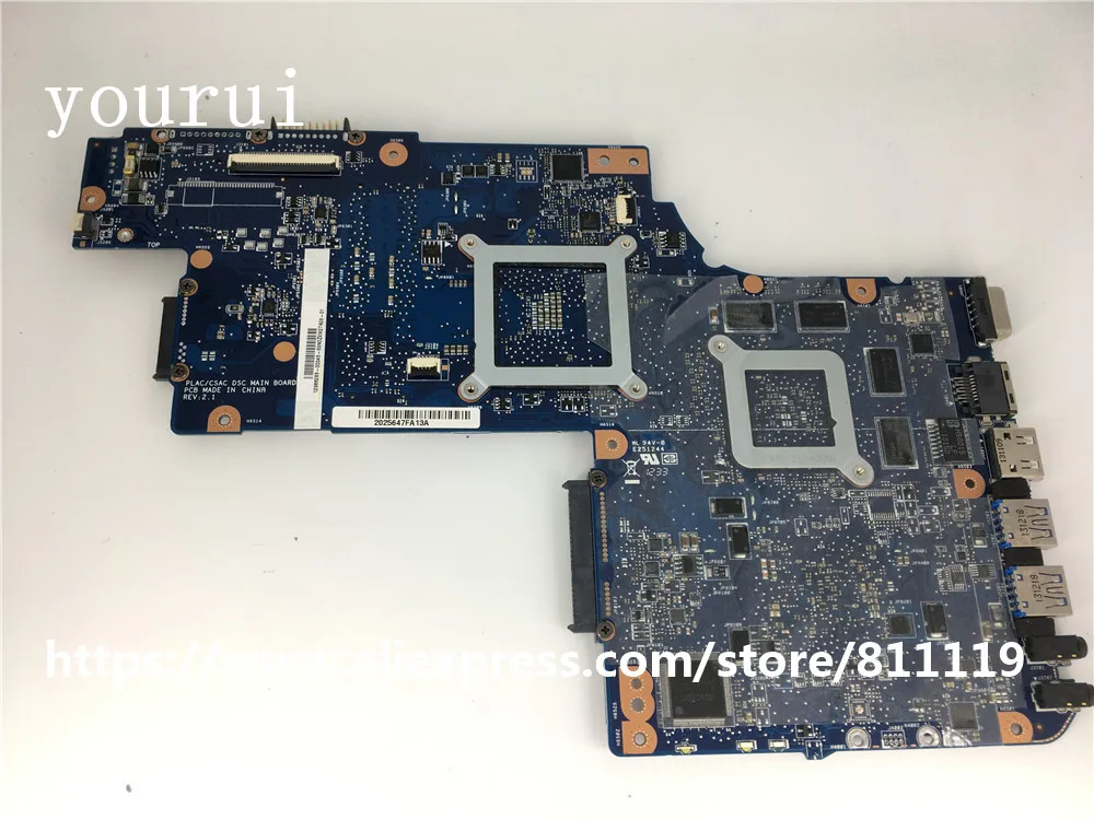 Материнская плата yourui для ноутбука Toshiba Satellite C850 L850 L855 материнская DDR3 бесплатный