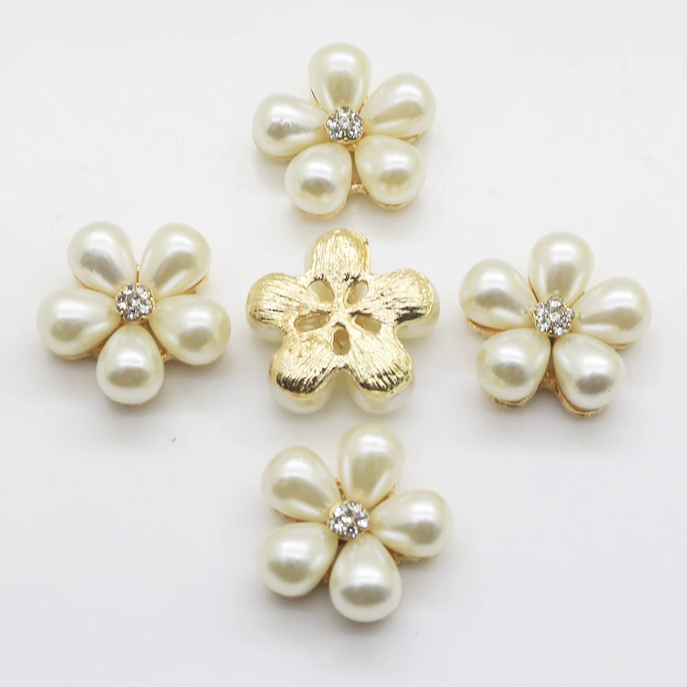 10 шт. круглые пуговицы с кристаллами и жемчугом 21 мм|pearl buttons|buttons fashionbuttons lot |