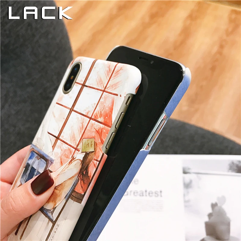 LACK прекрасный мультфильм Пары чехол для телефона для iphone XS Max чехол для iphone X XR 8 7 6 S Plus задняя крышка красочные Жесткие ПК-Чехлы
