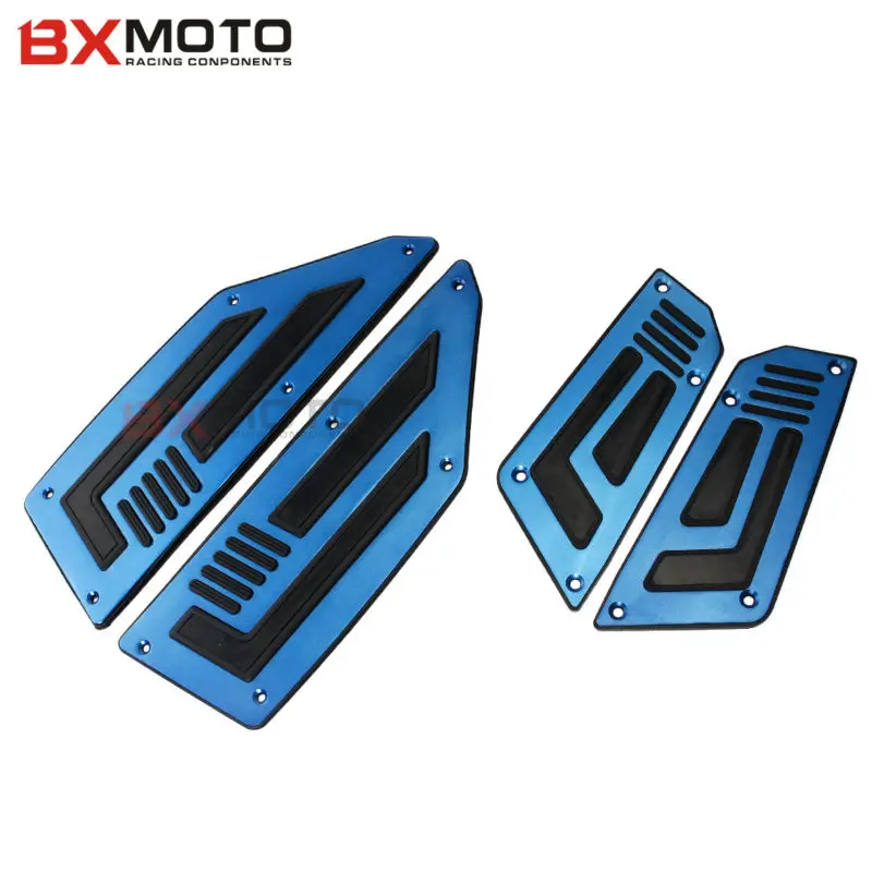 Синий один комплект передняя и задняя Подножка для мотоцикла ступенчатые