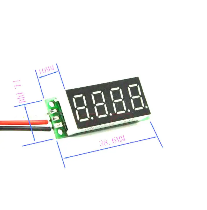 2 провода DC 3 30 V 00 Вольтметр цифровой монитор напряжения 5v 12V 24V автомобильный