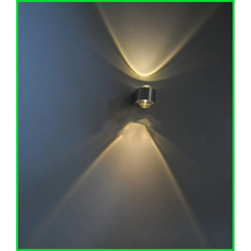 2 Вт светодиодный настенный светильник Настенный кристалл выпуклая линза AC85 265V