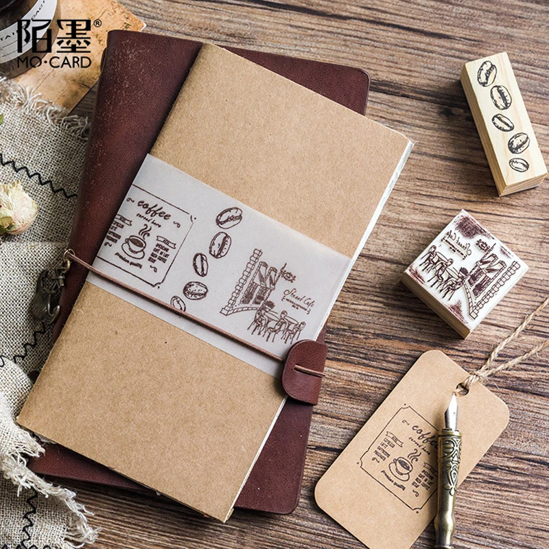 XINAHER винтажный кофе магазин Деревянный штамп DIY Ремесло Деревянные и резиновые штампы для скрапбукинга канцелярские товары Скрапбукинг Стандартный штамп