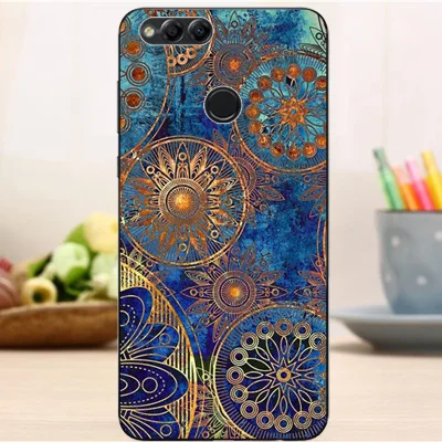 Мягкий силиконовый чехол для Huawei Honor 7X с цветочным рисунком башни модный гелевый