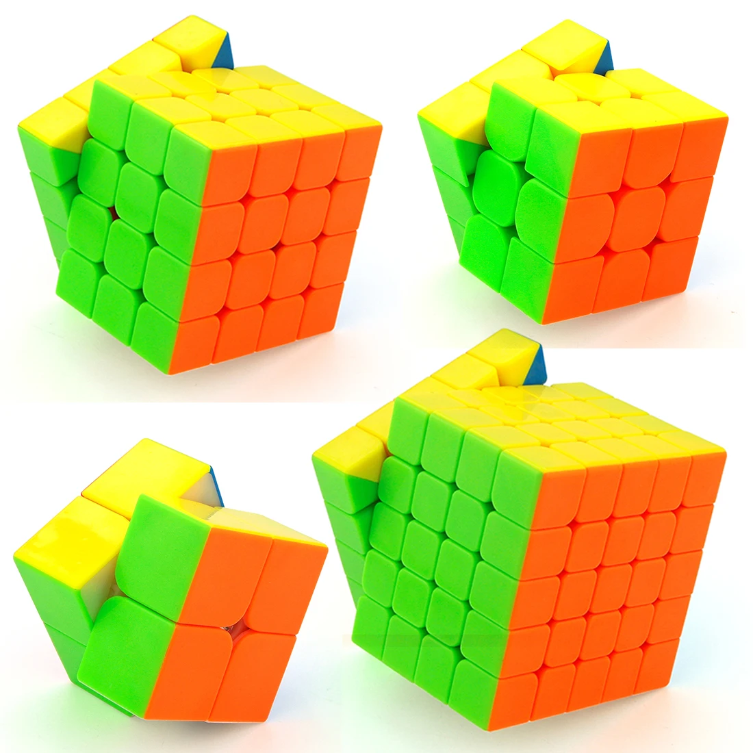 

MoYu Cubing Classroom Gift Box Package 2x2 3x3 4x4 5x5 Stickerless Magic Cube Speed Puzzle Toys For Children