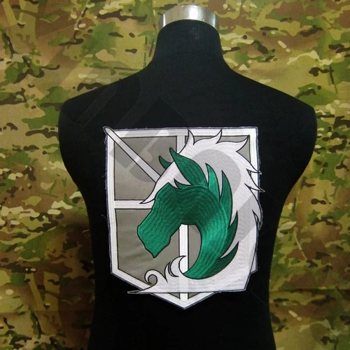 Вышивка атака на Титанов дислоцированный корпус большая задняя часть тела патч