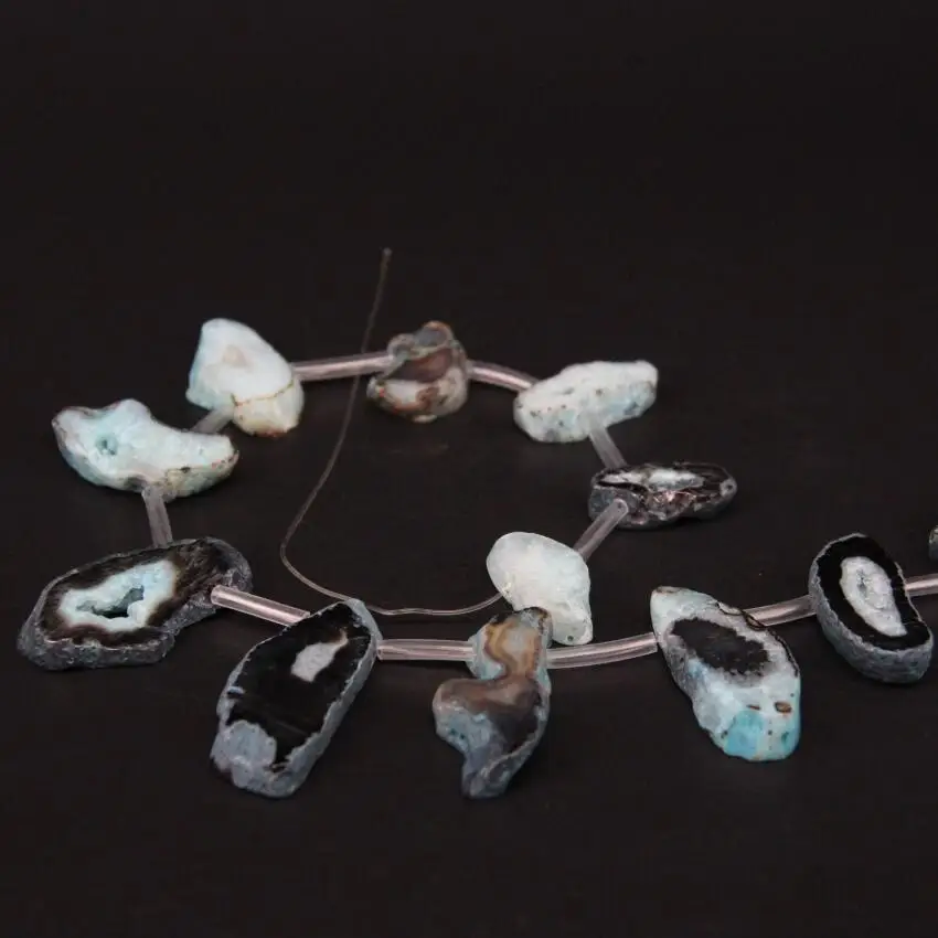 Бусины Из Натурального голубого агата 15 5 дюйма/нитка|nugget beads|natural agatebeads beads |