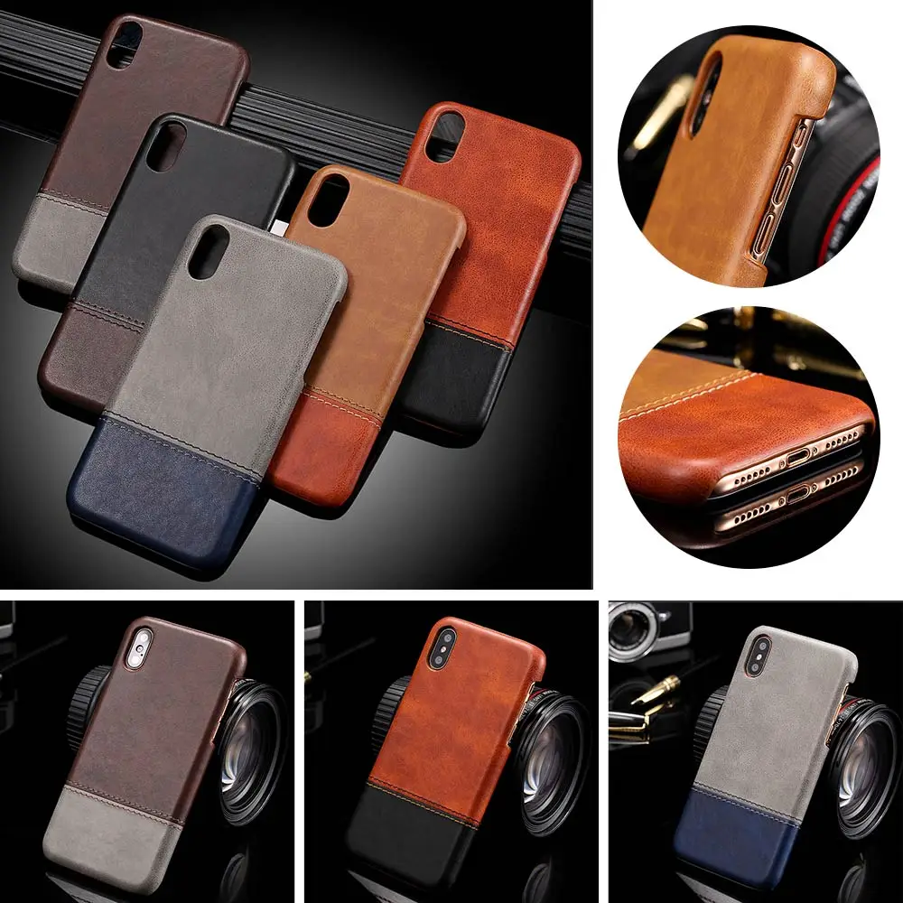 Кожаный чехол KISSCASE для iPhone X XS XR MAX 7 8 Plus ударопрочный Тонкий 6 6S чехлы задней панели