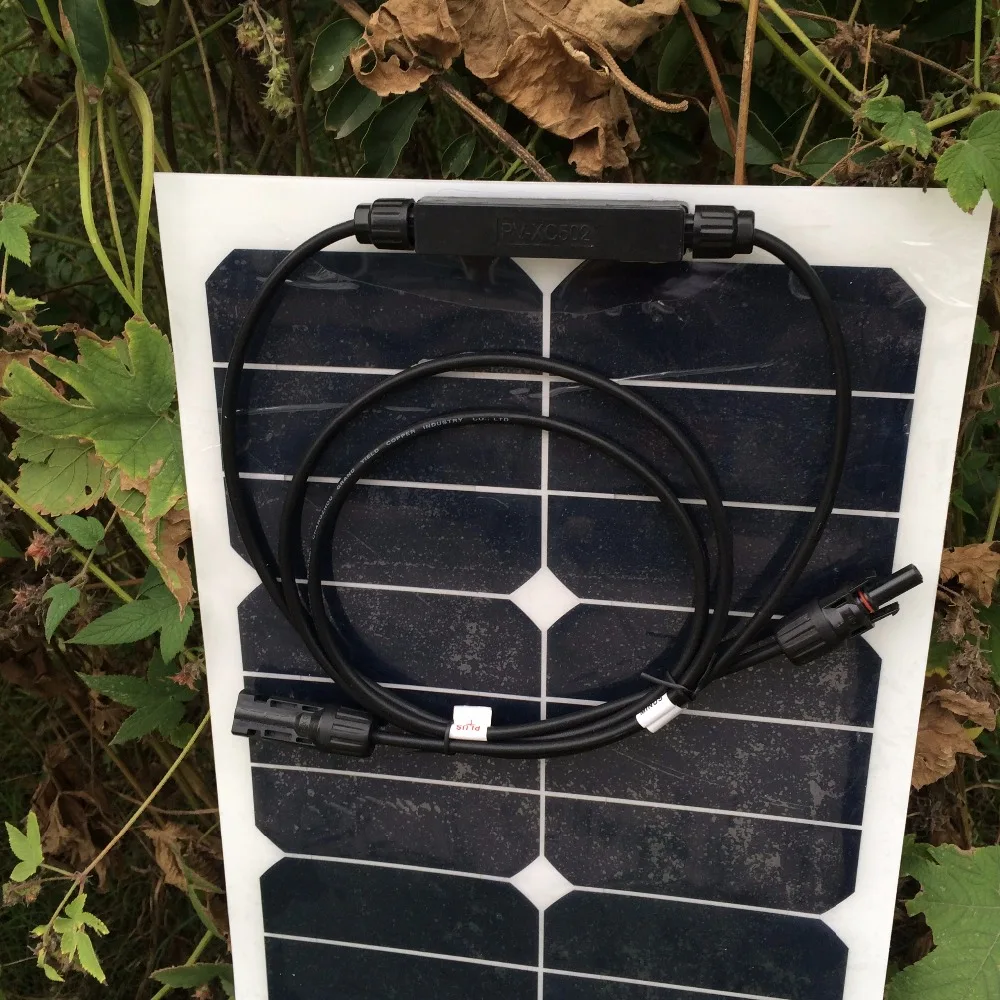 Новая 2 шт. солнечная панель 22 Вт sunpower Полу Гибкая зарядное устройство 12 В|semi flexible