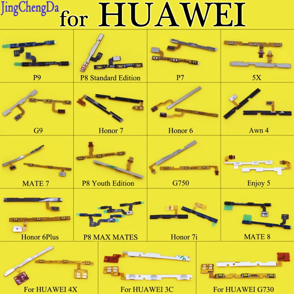 

JCD For HUAWEI 4X New Power on/off+Volume up/down Switch Button Flex Cable for huawei 3C Repair Parts for Huawei G730