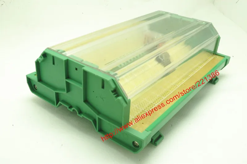 UM122 профиль с крышкой 201 250 мм Корпус для печатной платы PCB din rail carrier плата панели