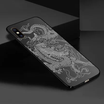xiwen baihei long Чехол xiaomi mi 9 с рисунком для xiaomi mi 8 mi 8 mi 9 mi x2s mi x 2s mi x 3 2 max 3 redmi Note 5 note6 note 7 mi 6 a2 play cover - Цвет: xiwen baihei long