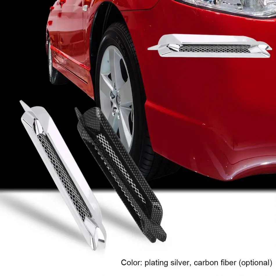 2 шт. автомобильная решетка для вентиляции|carbon fiber|air flowsilver carbon fiber |