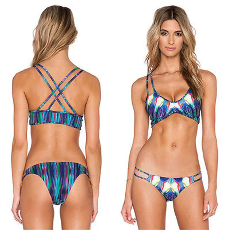 

NEW Sexy Women Push-up Bikini Set Padded Bandage Bathing Suit 2017 Swimsuit Swimwear Beachwear