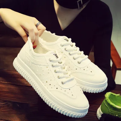 Дуэйн Teahoo из мягкой кожи Для женщин кроссовки на платформе вырезами дышащая