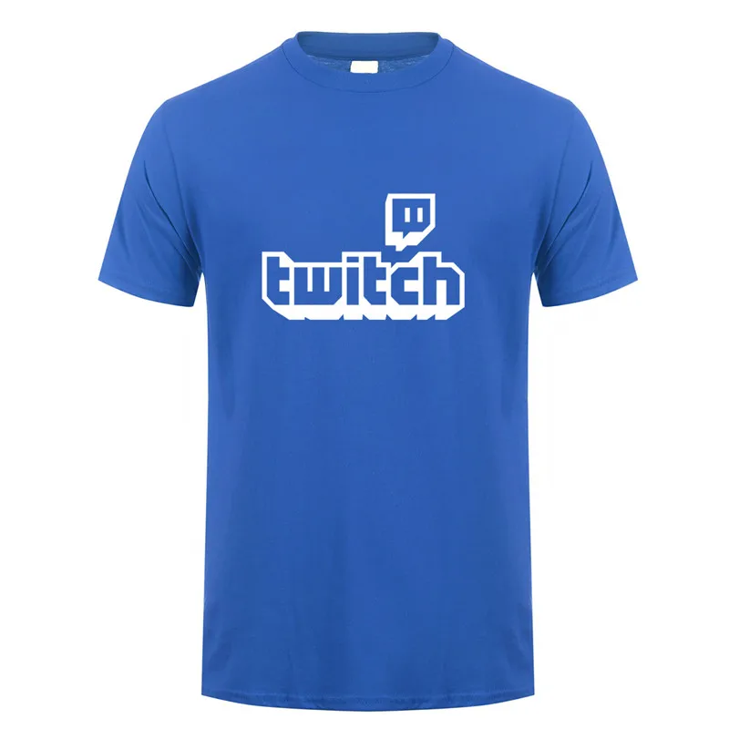 Royal Twitch футболки топы для мужчин короткий рукав хлопок o-образным вырезом игры Twitch футболки мужские футболки DS-050 - Цвет: Royal