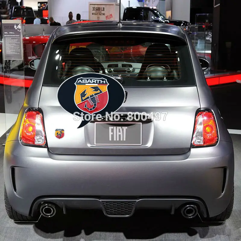 Новейшая модель 3D алюминиевого сплава автомобиля эмблема для Fiat автомобиль Abarth