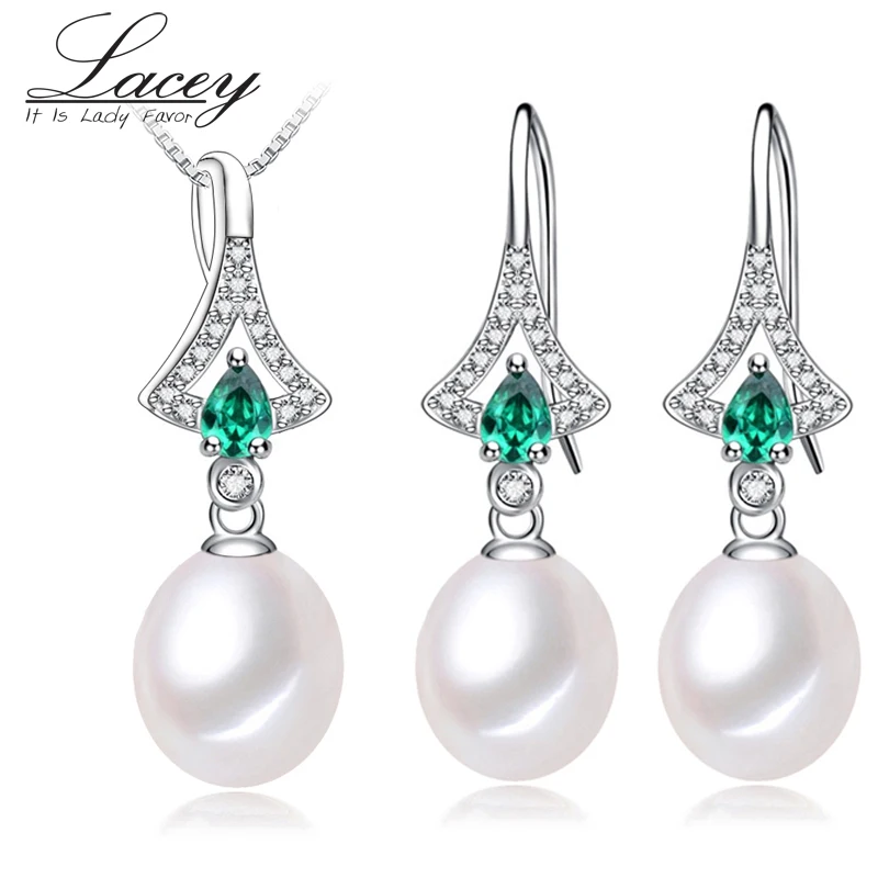 New fashion natural pearl jewelry set for women freshwater with 925 silver wedding mother birthday gifts | Украшения и аксессуары
