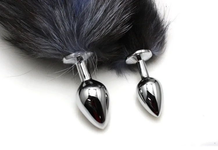 New Big Anal plug fox tail Stainless steel butt cat anal cosplay sex toys metal dog | Красота и здоровье