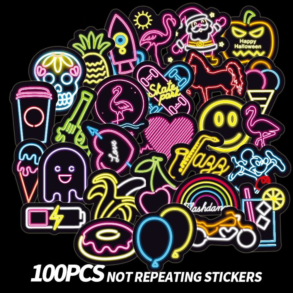 100 шт. смешанные Мультяшные игрушечные наклейки для автомобиля Стайлинг