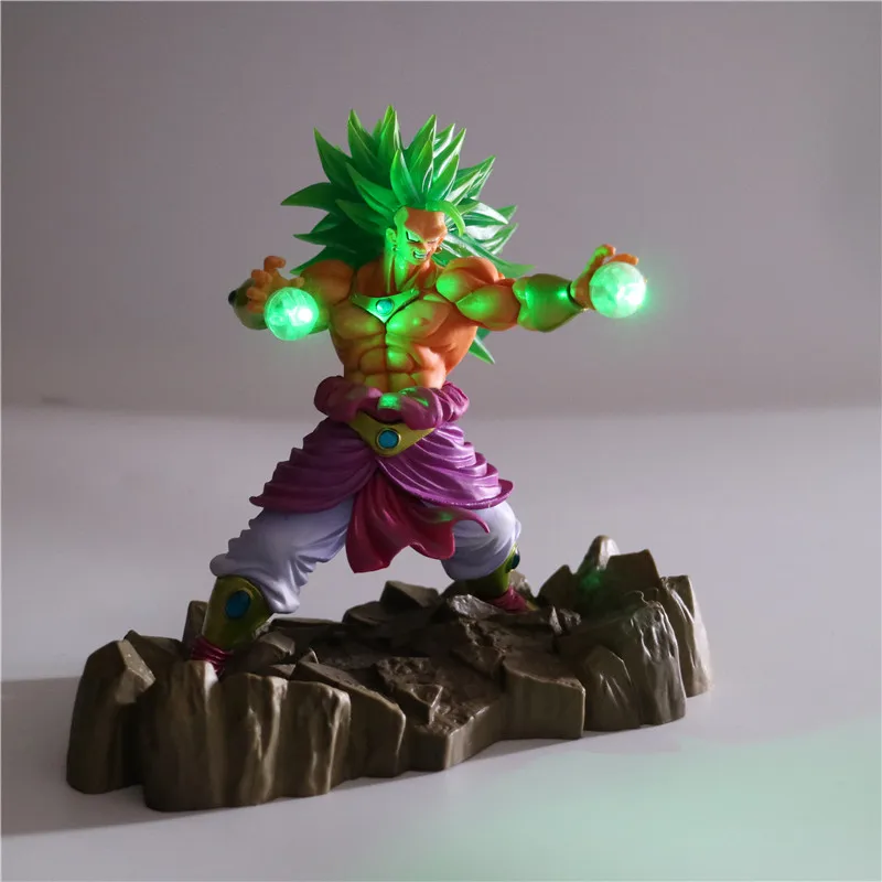 Драконий жемчуг Z Broly Saiyan Коллекционная Ночная лампа Детские куклы DBZ фигурки для
