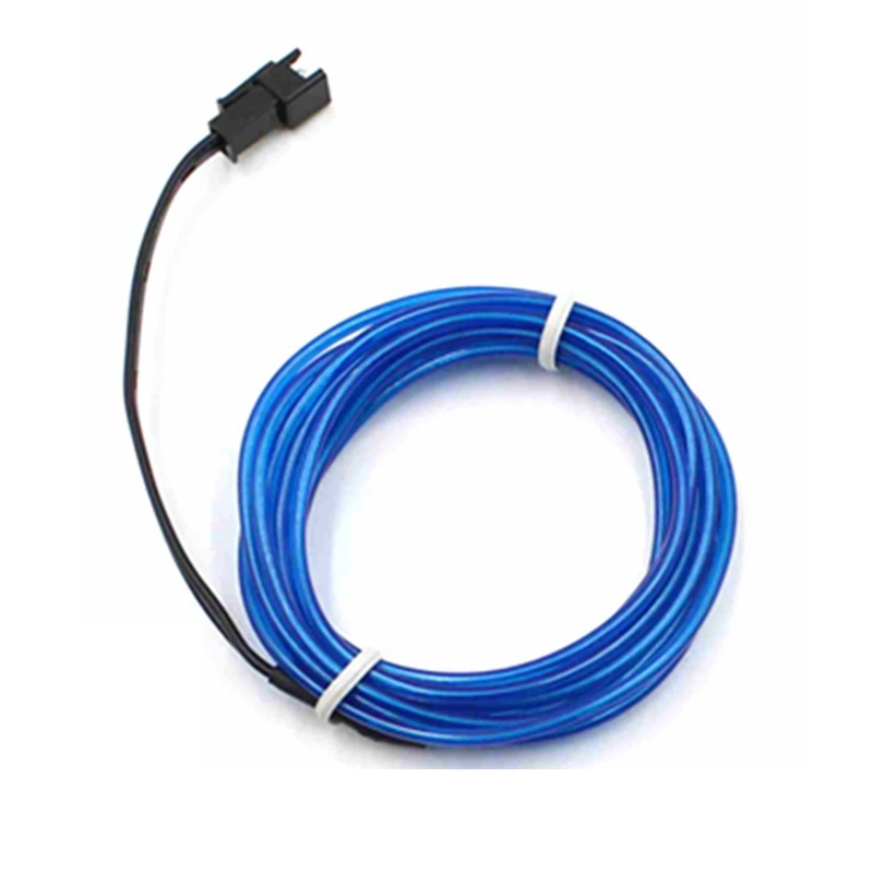 EL Wire Neon Light - Flexible LED Rope Tube, Waterproof Neon LED Strip for Dance Party Decor, Novelty Light, 1-10M Length image 2