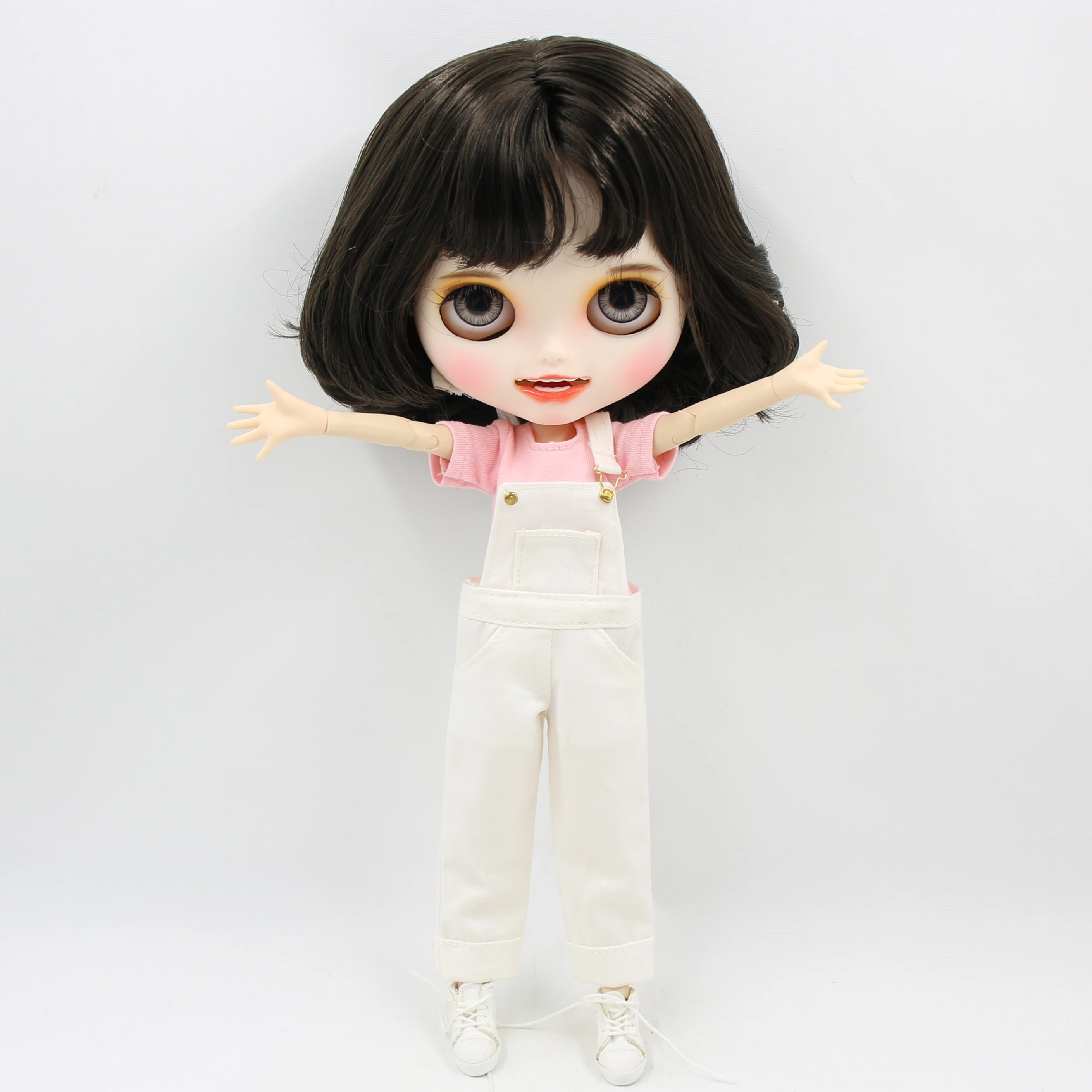 ICY factory шарнирная кукла blyth toy индивидуальные лица 30 см пользовательские куклы белая кожа сустава тела матовое лицо с зубами брови