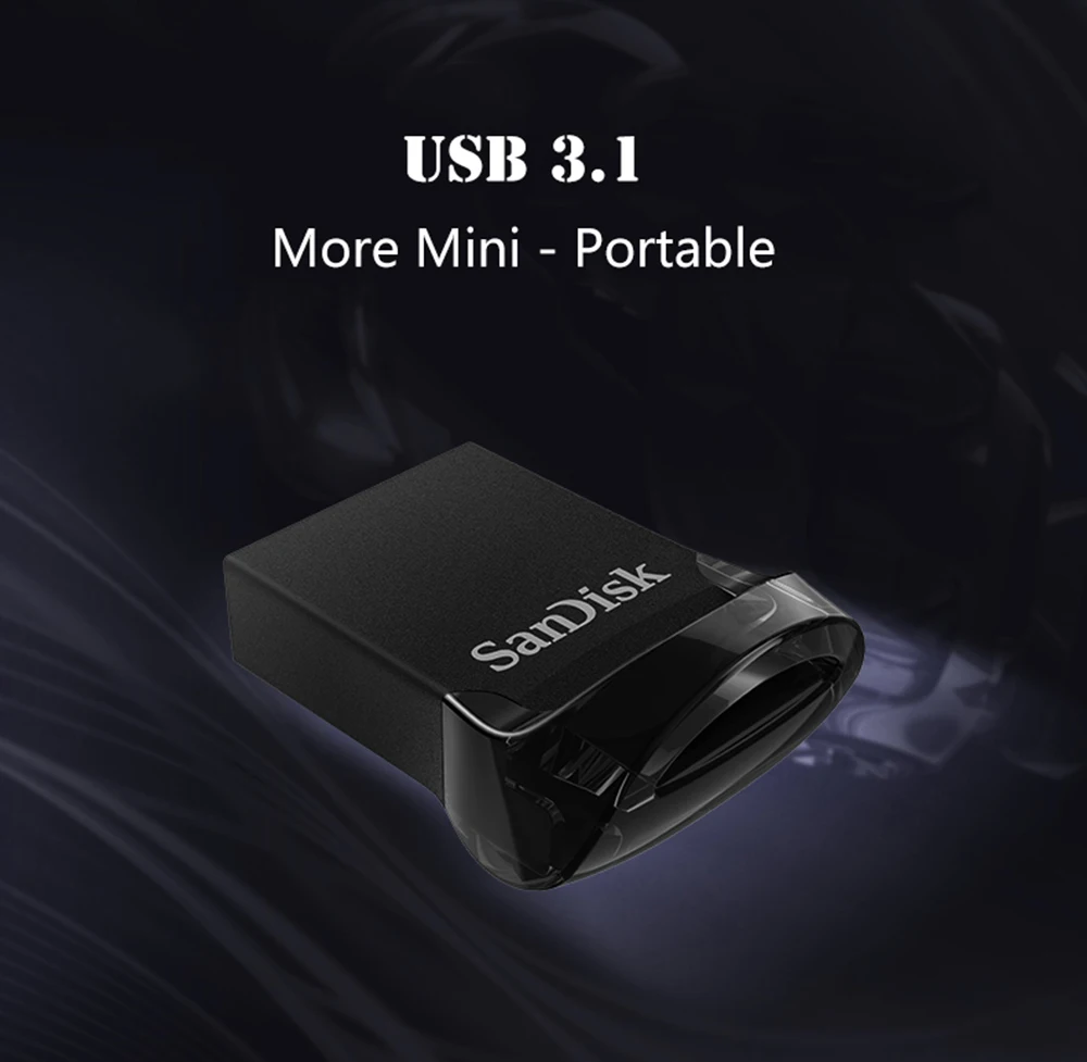 SanDisk Флешка USB 3,1 флэш-накопитель CZ430 64GB usb милый мини USB флеш-накопитель 3,1 диск на ключ usb 64 go для ноутбука