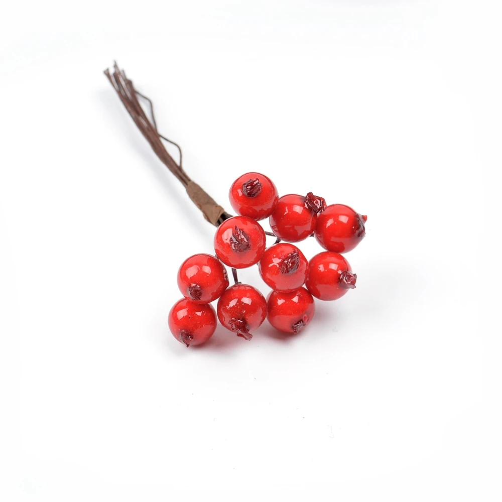 

Искусственные ягоды вишни MENGHAO 1 см 10 шт.