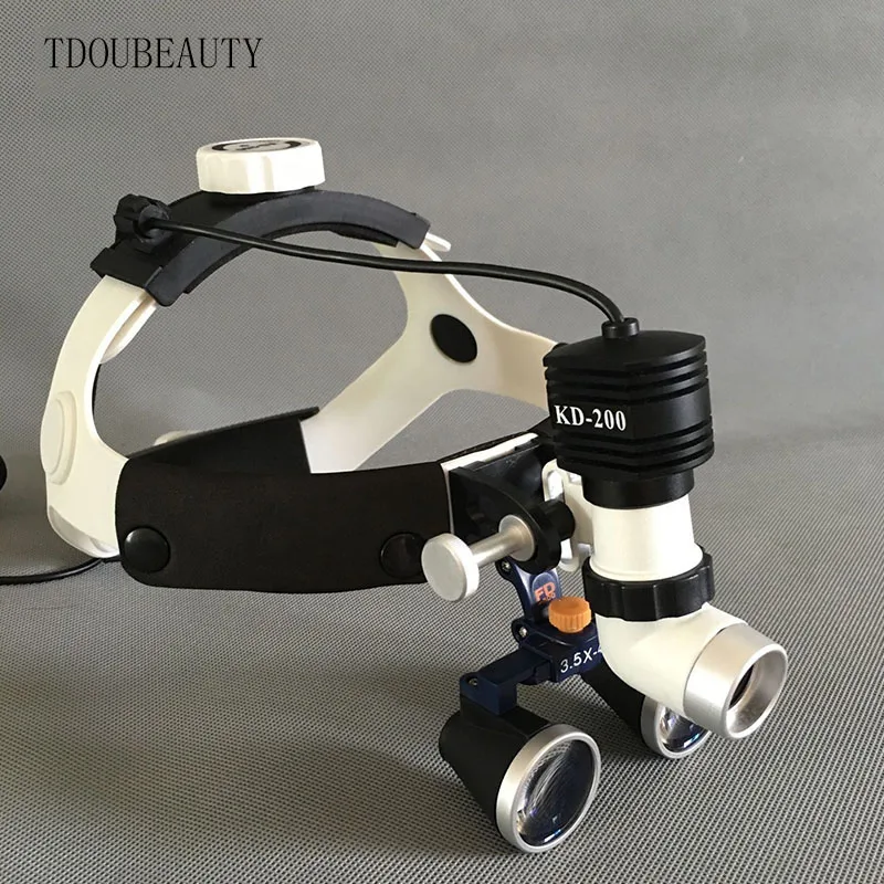Портативная Стоматологическая бинокулярная Лупа TDOUBEAUTY 3.5X 420 мм + односторонняя