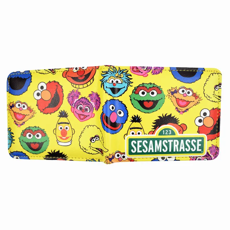 Новый аниме мультфильм Улица Сезам кошелек портмоне | Багаж и сумки