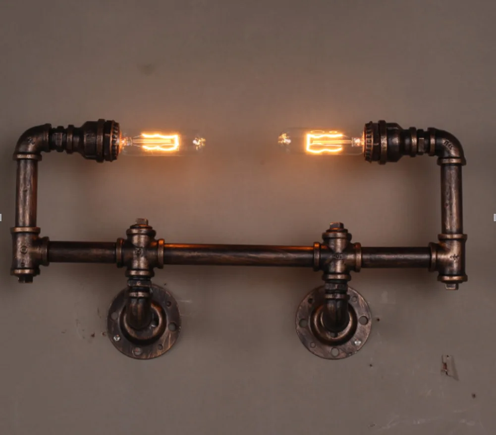 Винтажные Настенные светильники в стиле лофт классические черные лампы для