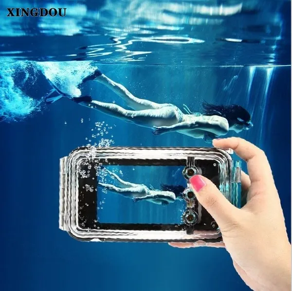 XINGDUO подводный 40 м водонепроницаемый дайвинг фото корпус чехол для iPhone 7 7s plus водонепроницаемый чехол для телефона для iPhone 6 6S PLUS