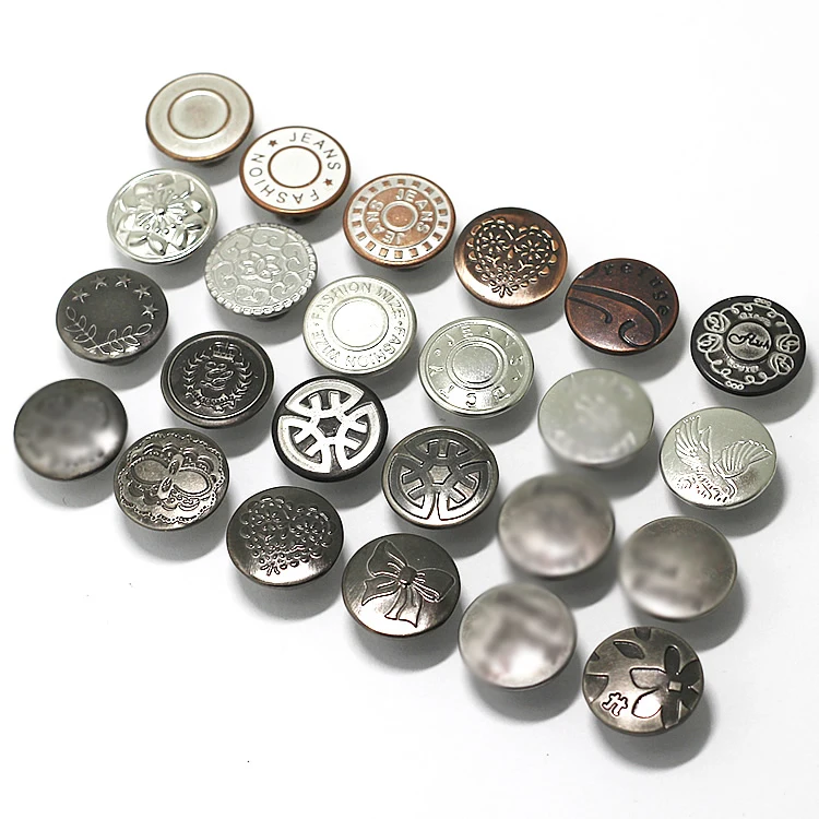 Модные никель медь цвет DIY джинсовые пальто брюки встряхнуть Джинсы Кнопка 50