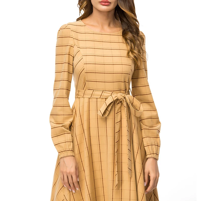 Vestido 2019 плед абайя Кафтан Дубай Турция исламский арабский мусульманское платье