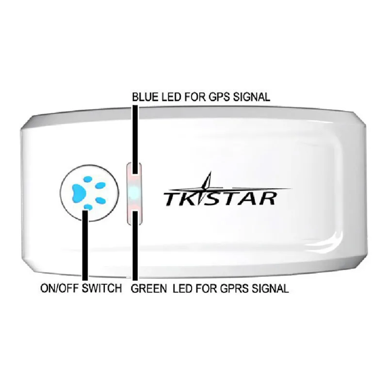 Новинка TKSTAR мини gps трекер ожерелье GSM GPRS TK909 отслеживание в реальном времени долгое время для собак кошек домашних животных без коробок