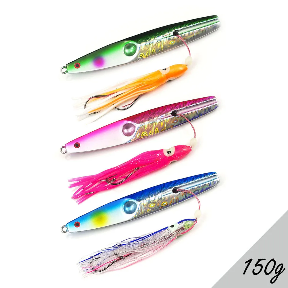 Countbass 3 шт. 150 г 5,3 унц. Inchiku мормышки с осьминог помочь крючок, боттом Snapper отсадки приманки для рыбалки