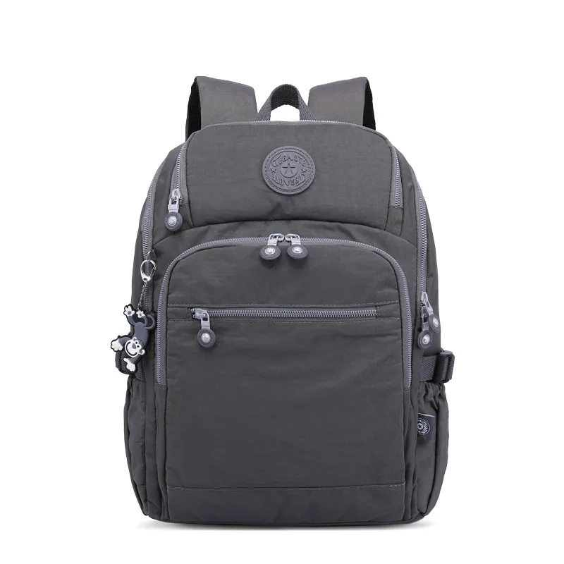 gray TEGAOTE, дизайн, женский рюкзак, Повседневный,, Bolsa, школьный рюкзак для девочек-подростков, Mochila Escolar, брелок "Обезьяна" - Цвет: gray