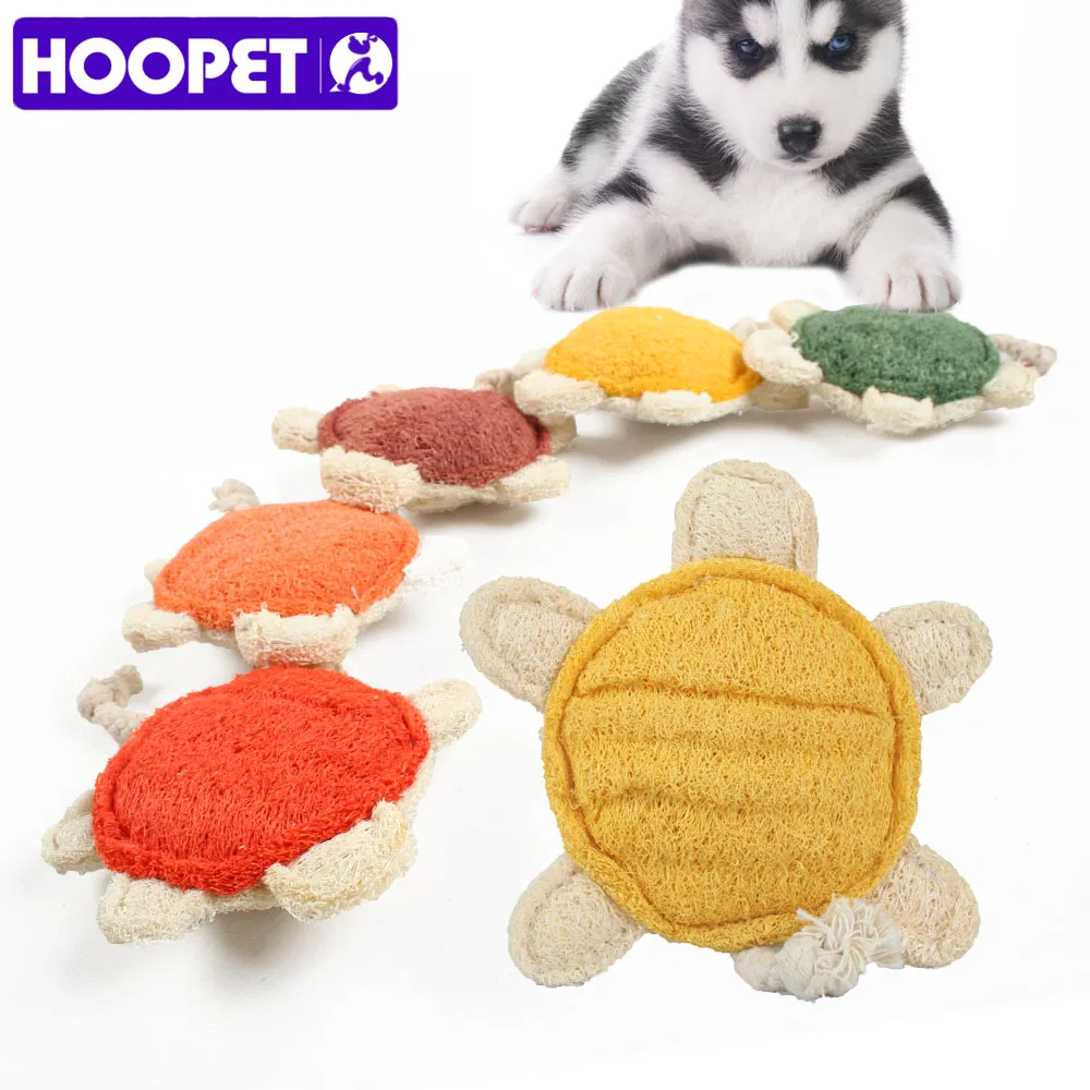 HOOPET Pet Toy Tortoise Shaped Loofah Sponge Dog Cat Chew Teeth Cleaning|pet toys|dog toy teethtoy pet |