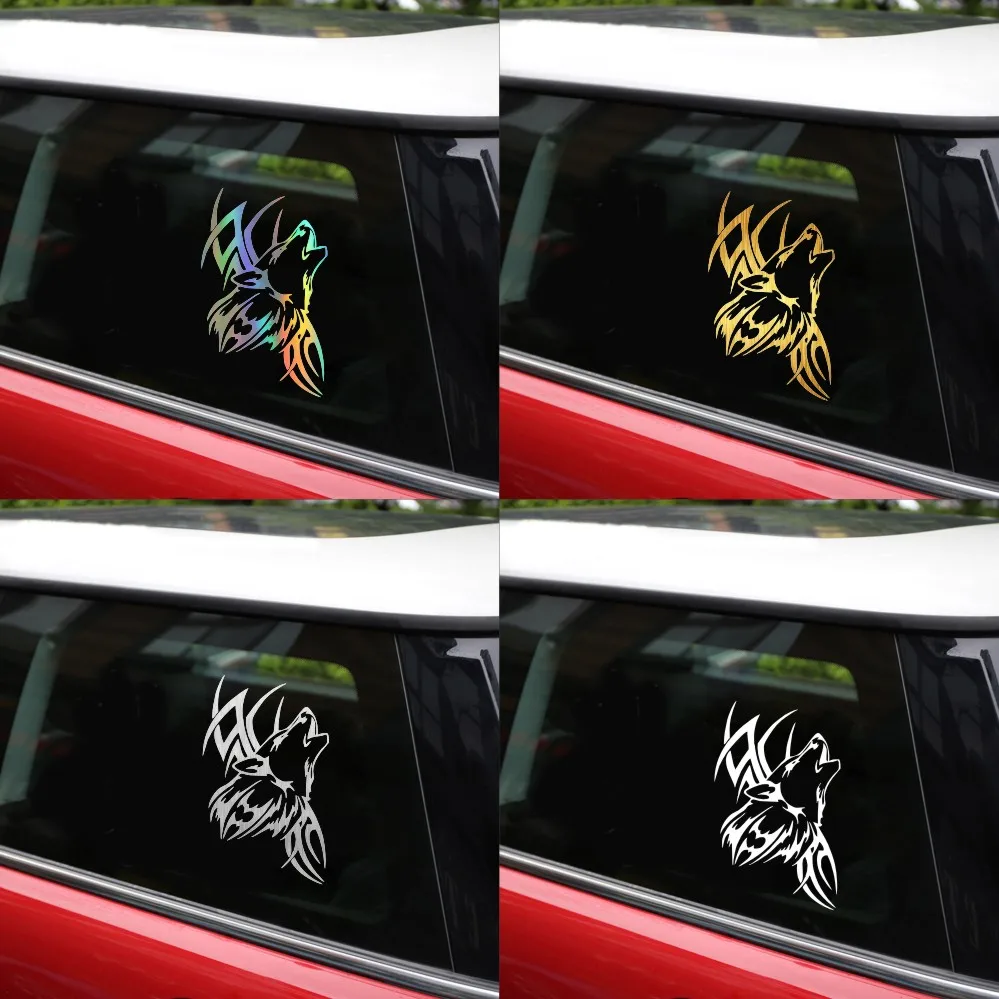 Виниловые наклейки для кузова автомобиля мотоцикла tangcredy Tattoo Wolf 8 9*15 см|Наклейки