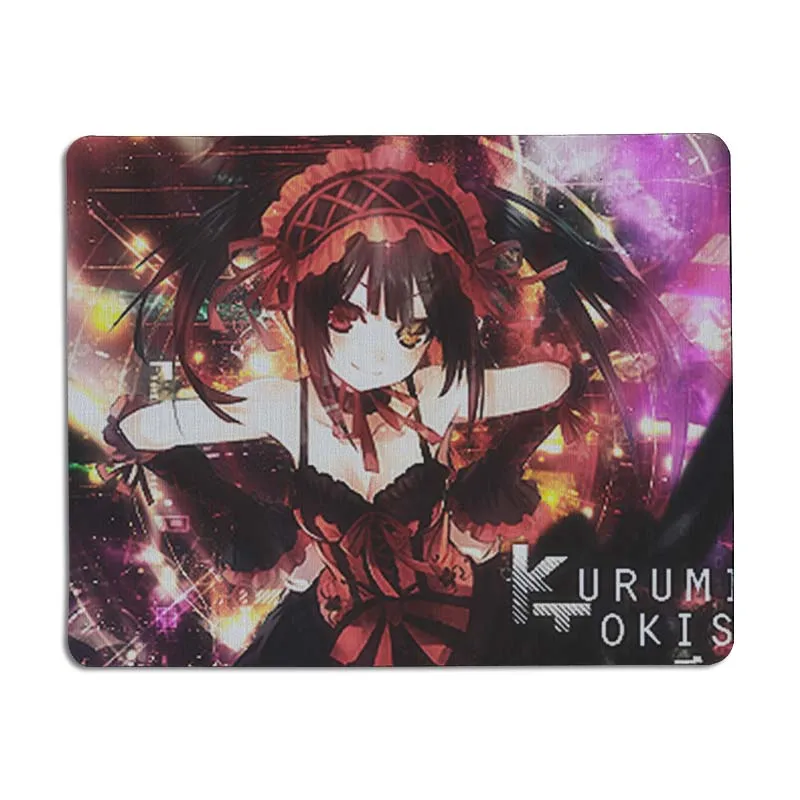 Новые поступления MaiYaCa геймерские коврики Kurumi Tokisaki для игры в прямом эфире