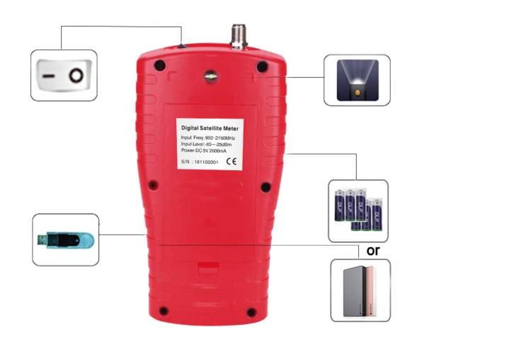 SF 760 спутниковый искатель Поддержка DVB S S2 без аккумулятора внутри s power bank SF760 710