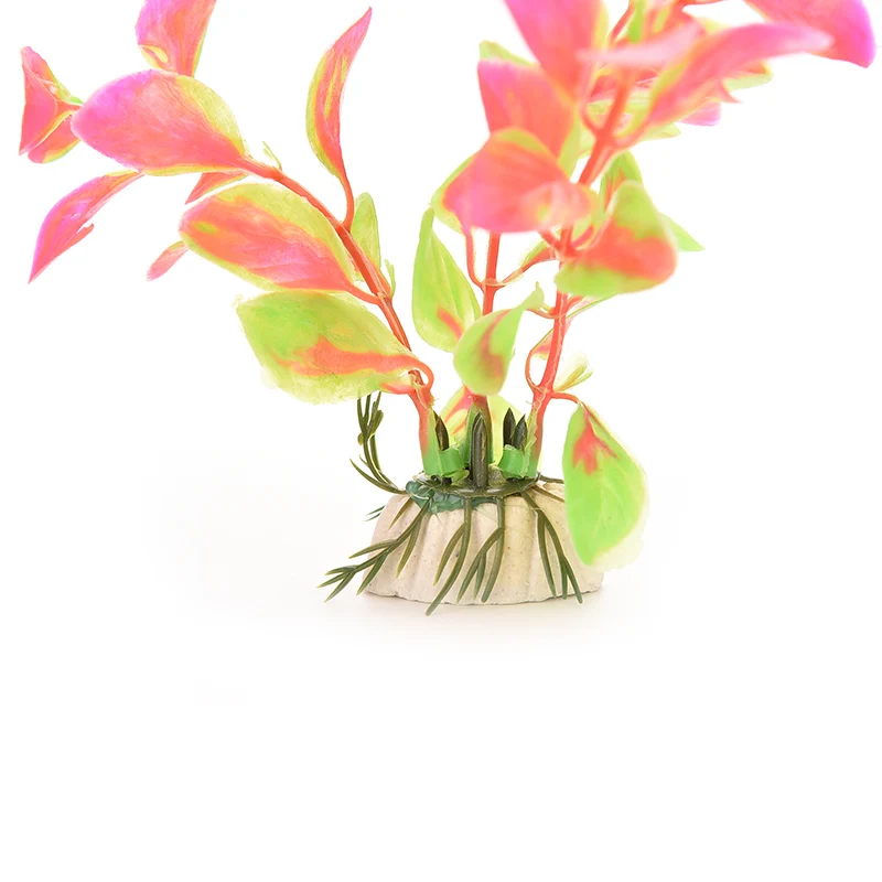 Artificial Fantastic Purple Vivid Plastic Aquarium Decorations Plants Fish Tank Grass Flower Ornament Decor Aquatic Accessories | Дом и сад